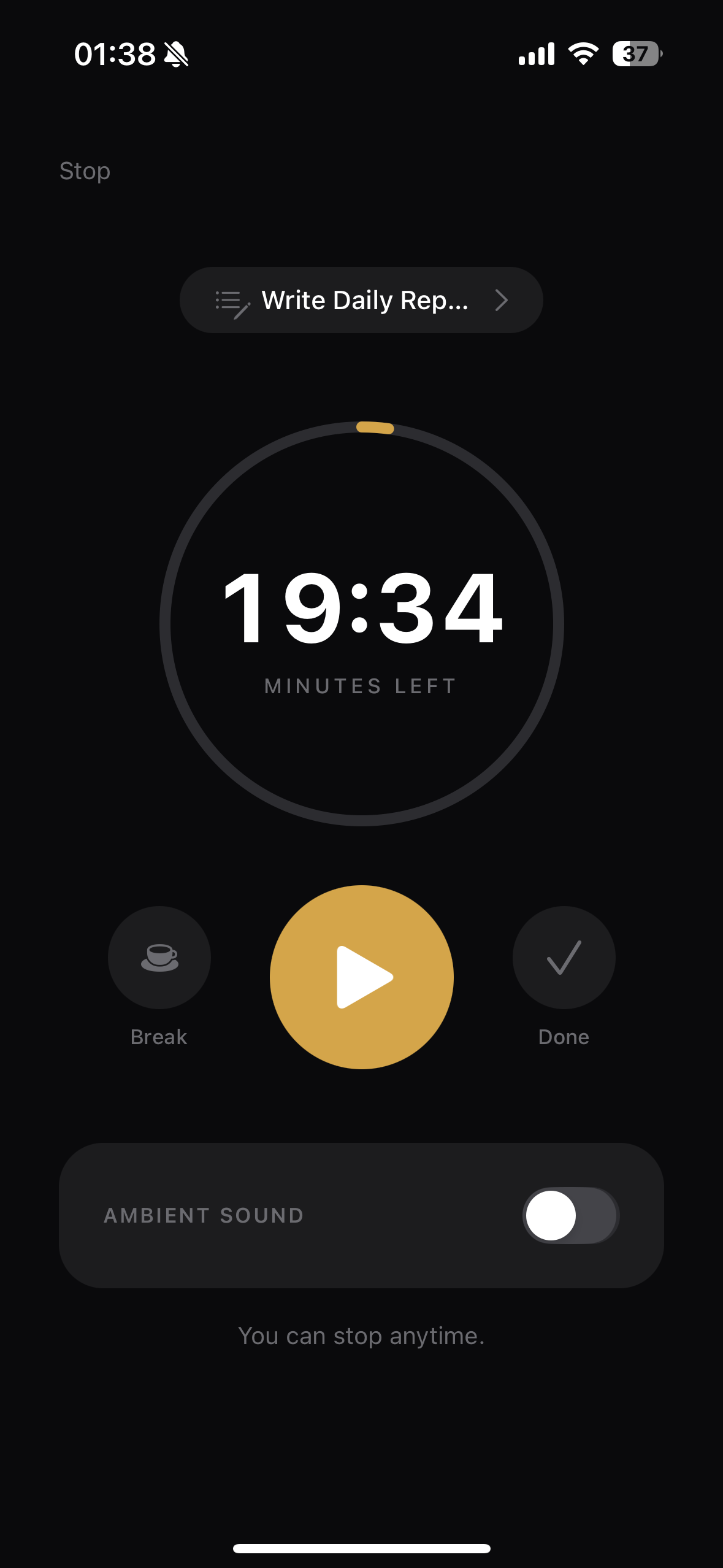 Focus Planner Focus Timer